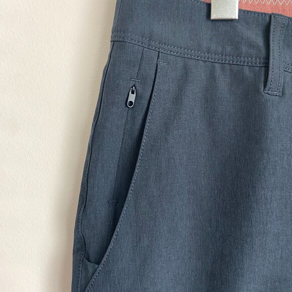 7 Diamonds Aeroplane Performance Shorts Men's 34 Flat Front Blue/Grey - Picture 3 of 6